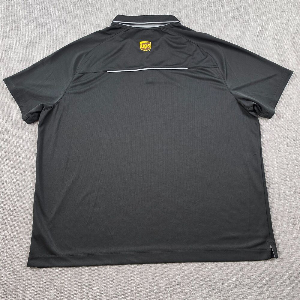 UPS United Parcel Service Polo Shirt Mens 3XL Black Short Sleeve Work Uniform